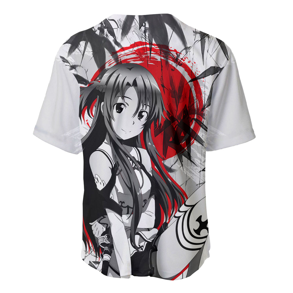 Asuna Sword Art Online Anime Baseball Jersey Asuna Sword Art Online Anime Baseball Jersey