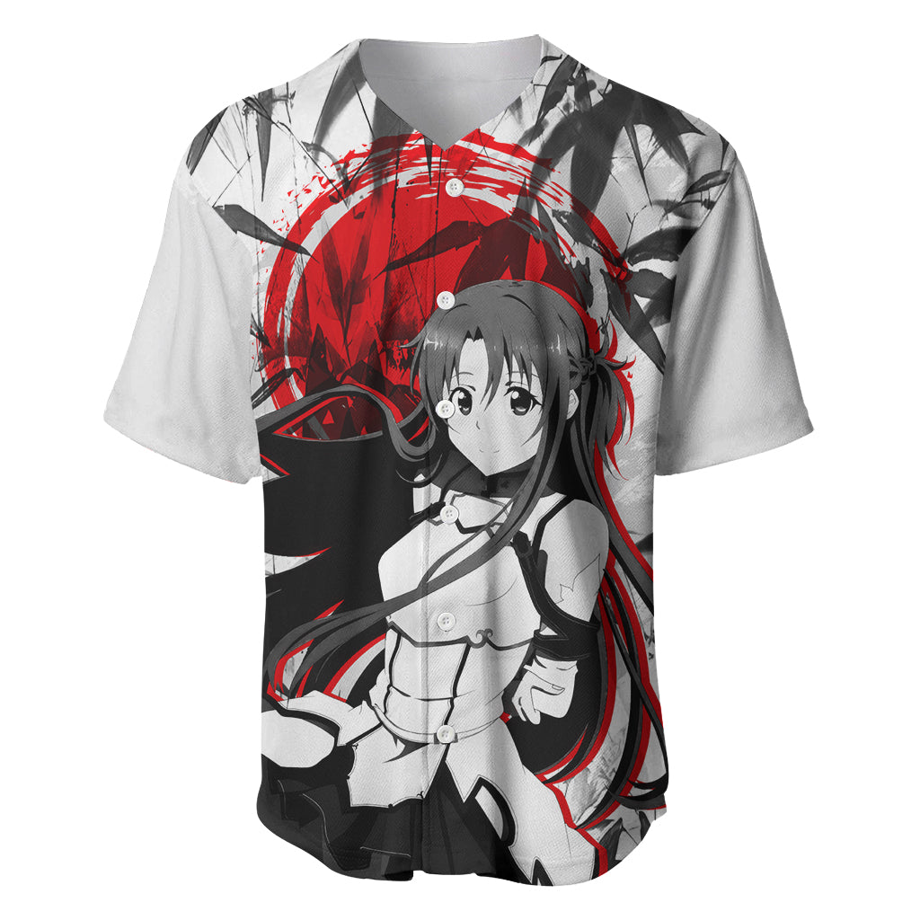 Asuna Sword Art Online Anime Baseball Jersey Asuna Sword Art Online Anime Baseball Jersey