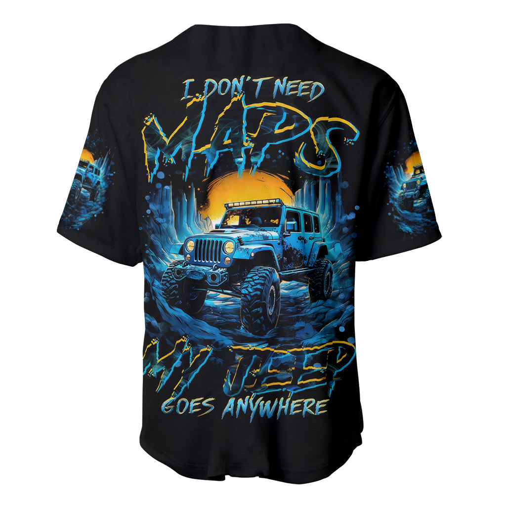 Aventure Jeep I Dont Need Maps My Baseball Jersey Aventure Jeep I Dont Need Maps My Baseball Jersey
