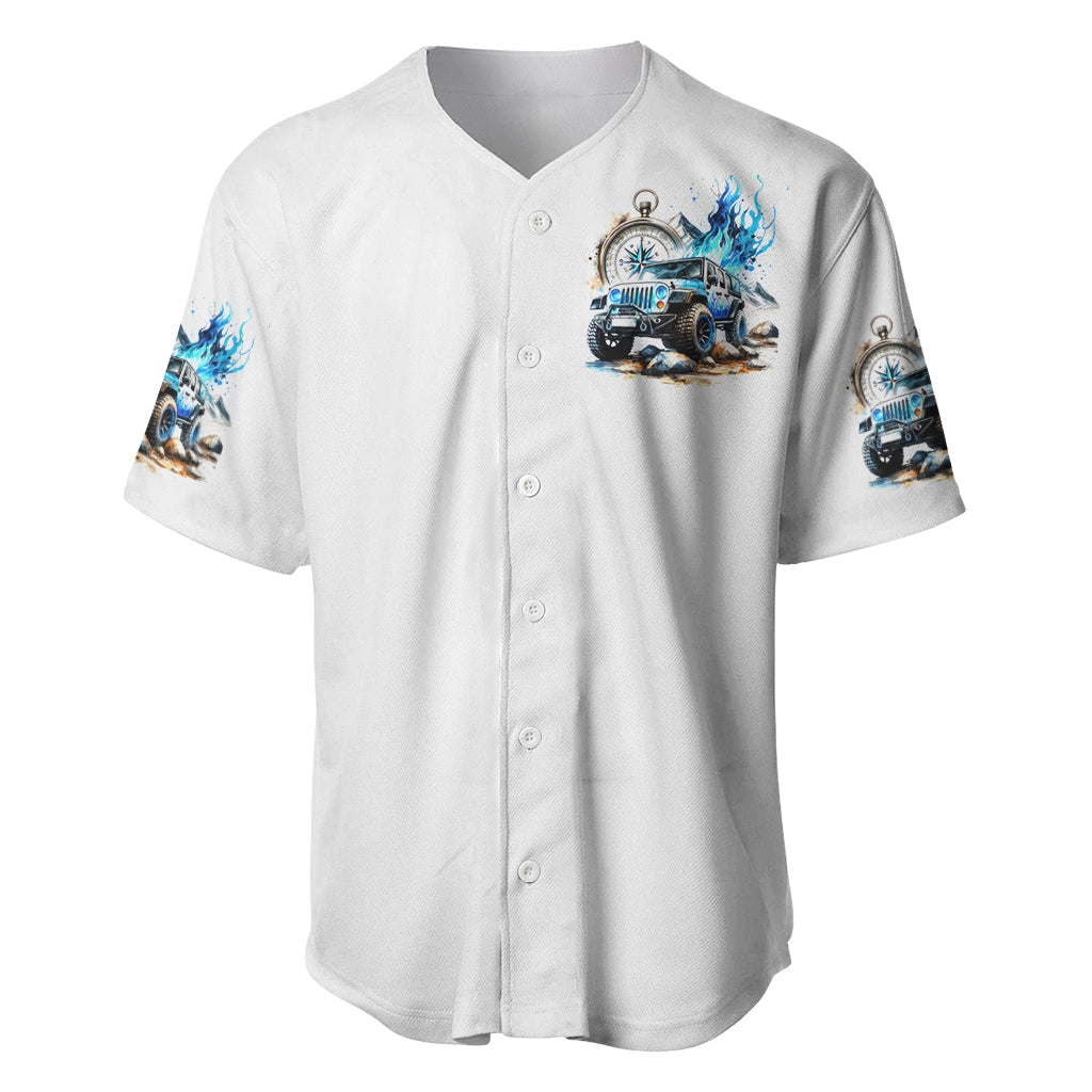 Blue Flame Jeep But Did You Die Baseball Jersey Blue Flame Jeep But Did You Die Baseball Jersey