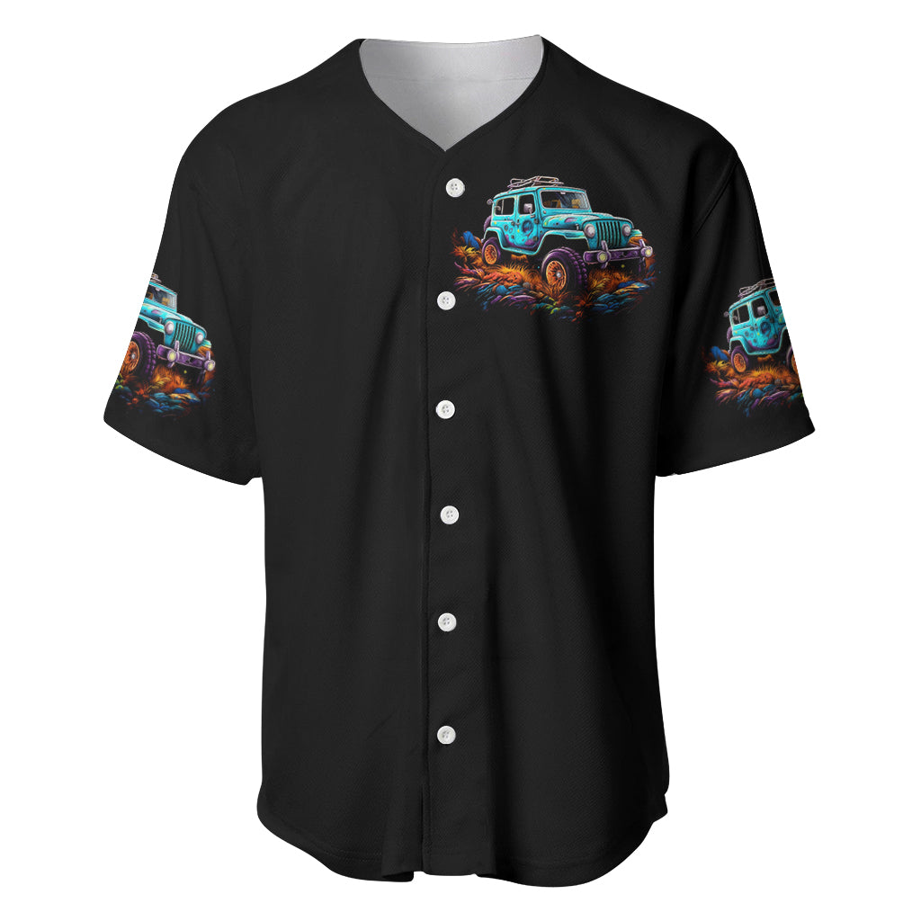 Blue Jeep Not All Who Wander Are Baseball Jersey Blue Jeep Not All Who Wander Are Baseball Jersey