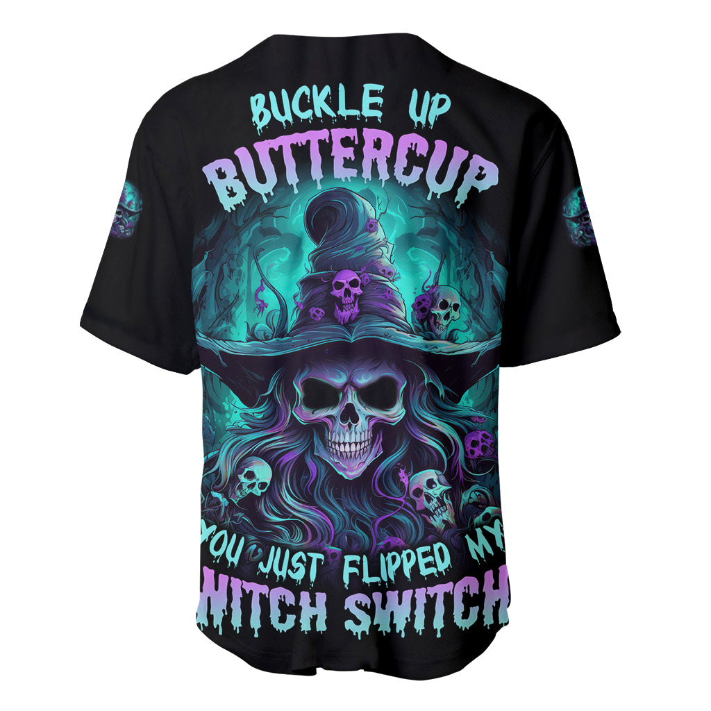 Buckle Up Buttercup Skull Witch Halloween Baseball Jersey Buckle Up Buttercup Skull Witch Halloween Baseball Jersey