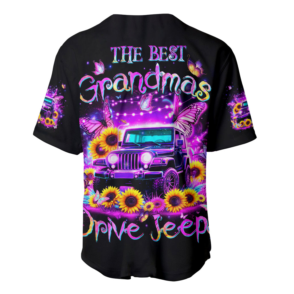 Buffterfly Jeep The Best Grandmas Drive Jeeps Baseball Jersey Buffterfly Jeep The Best Grandmas Drive Jeeps Baseball Jersey