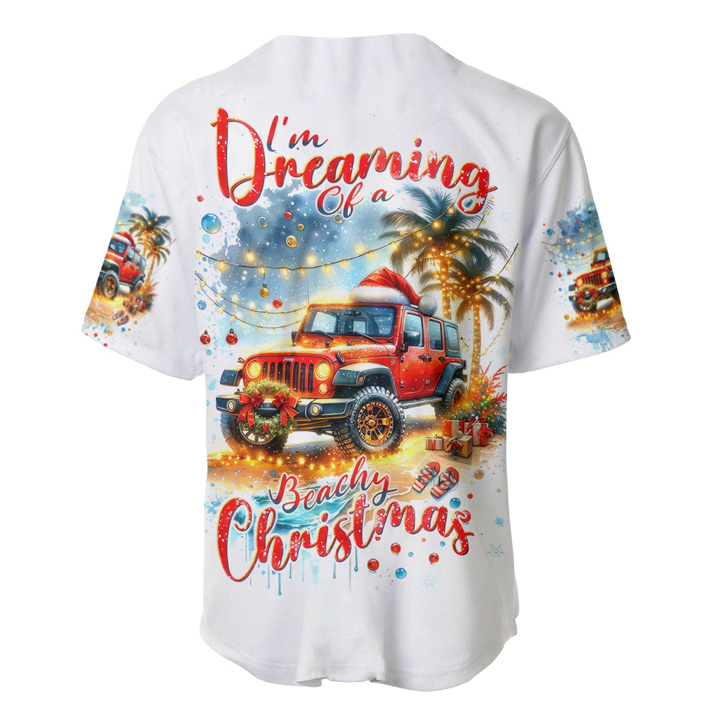 Christmas Beach Jeep Im Dreaming Of A Baseball Jersey Christmas Beach Jeep Im Dreaming Of A Baseball Jersey
