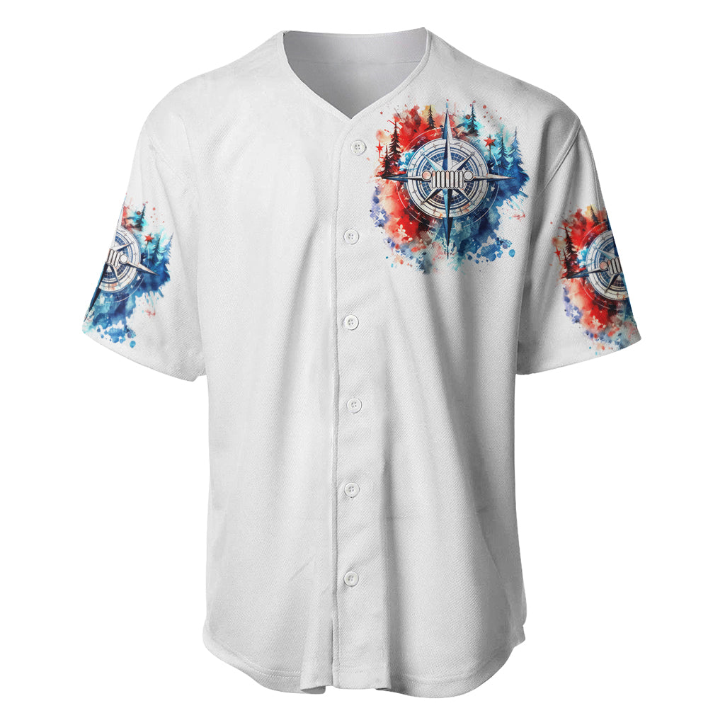 Compass Jeep Jeep Life American Flag Baseball Jersey Compass Jeep Jeep Life American Flag Baseball Jersey