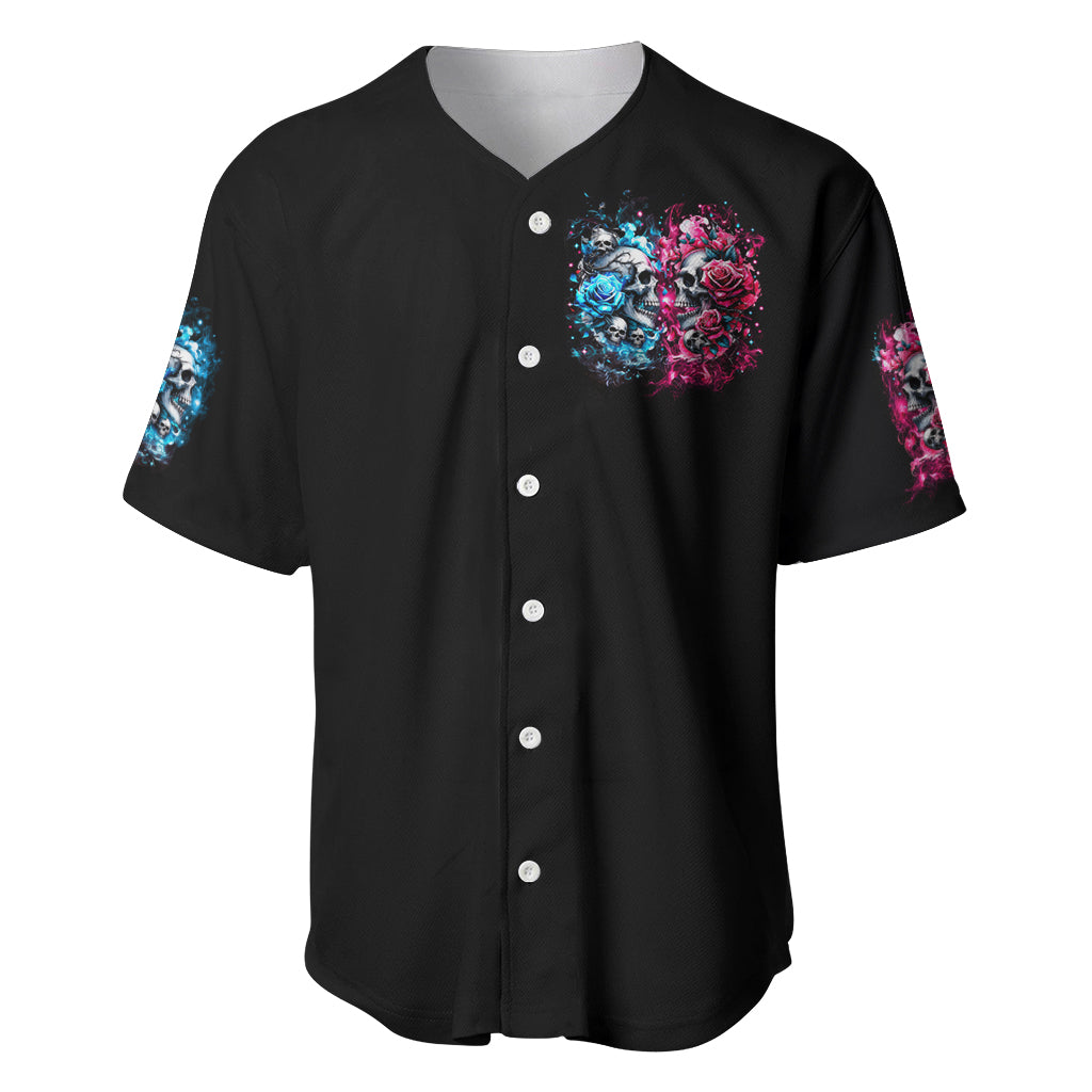 Couple Skull Dont Try To Figure Me Baseball Jersey Couple Skull Dont Try To Figure Me Baseball Jersey