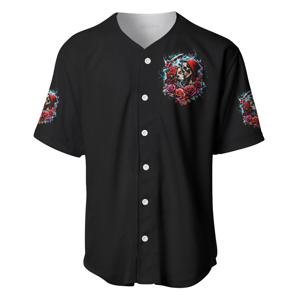 Couple Skull From Our Firse Kiss_1 Baseball Jersey Couple Skull From Our Firse Kiss_1 Baseball Jersey