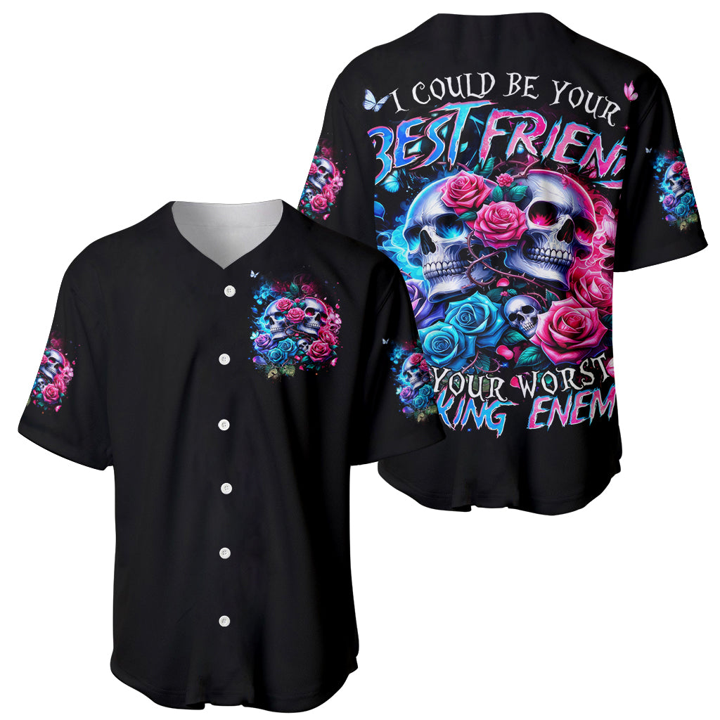 Couple Skull I Could Be Your Best Baseball Jersey Couple Skull I Could Be Your Best Baseball Jersey