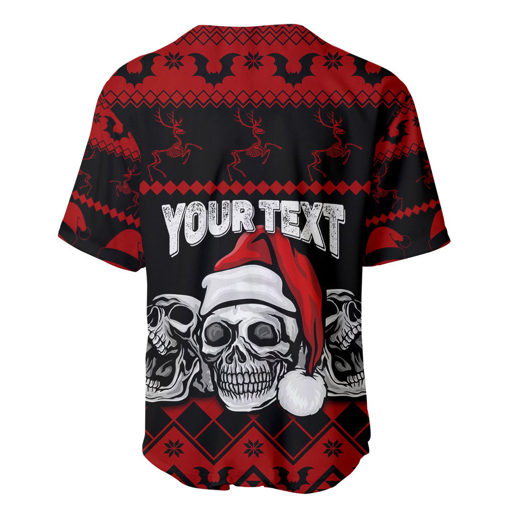 Custom Christmas Gothic Skull Creepmas Lt7 Baseball Jersey Custom Christmas Gothic Skull Creepmas Lt7 Baseball Jersey