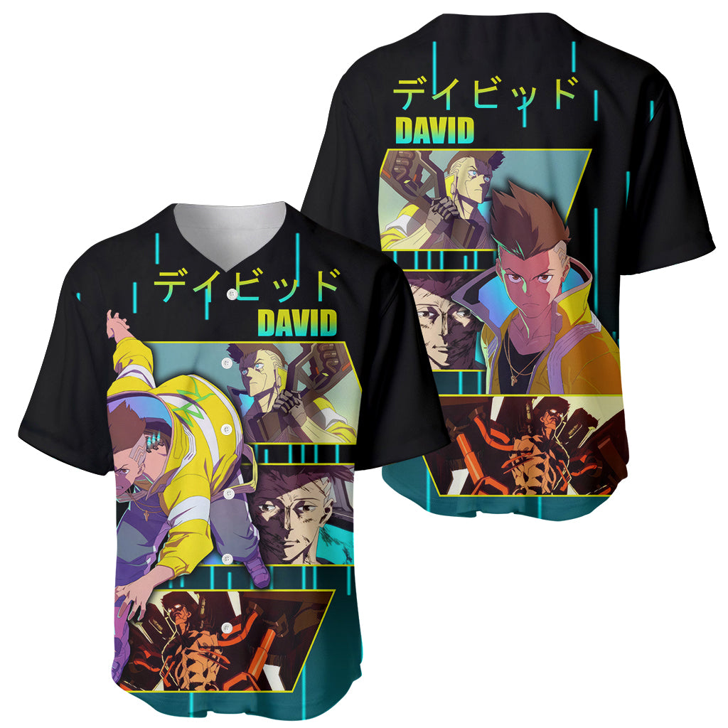 Cyberpunk David Martinez_1 Baseball Jersey Cyberpunk David Martinez_1 Baseball Jersey