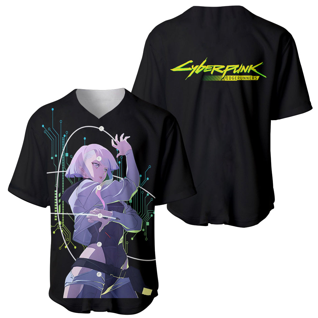Cyberpunk Lucy Anime Cyberpunk Baseball Jersey Cyberpunk Lucy Anime Cyberpunk Baseball Jersey