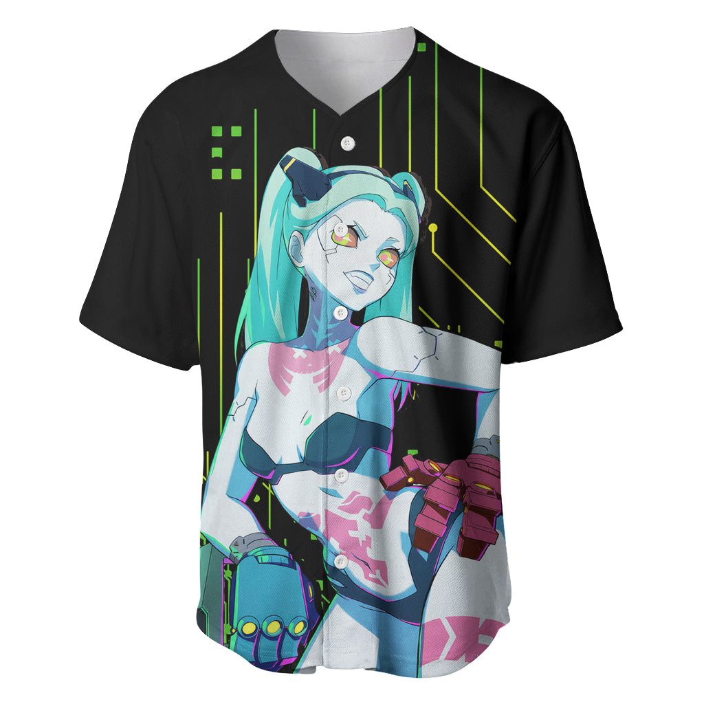 Cyberpunk Rebecca Baseball Jersey Cyberpunk Rebecca Baseball Jersey