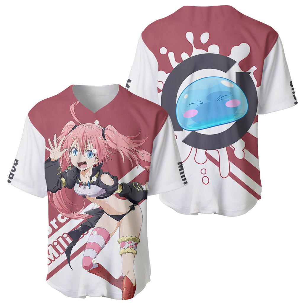 Demon Lord Milim Nava Tensura Anime Baseball Jersey Demon Lord Milim Nava Tensura Anime Baseball Jersey