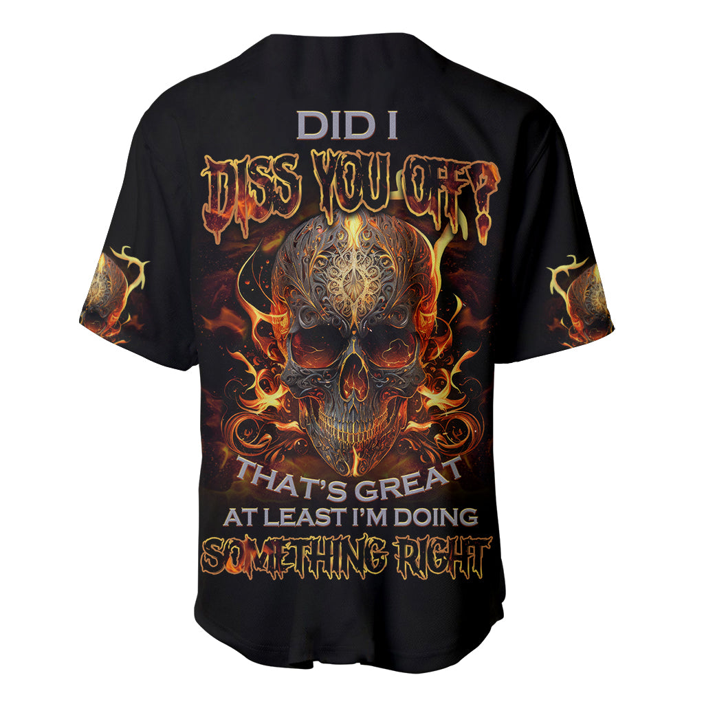 Did I Piss You Off Skull Filagree Baseball Jersey Did I Piss You Off Skull Filagree Baseball Jersey