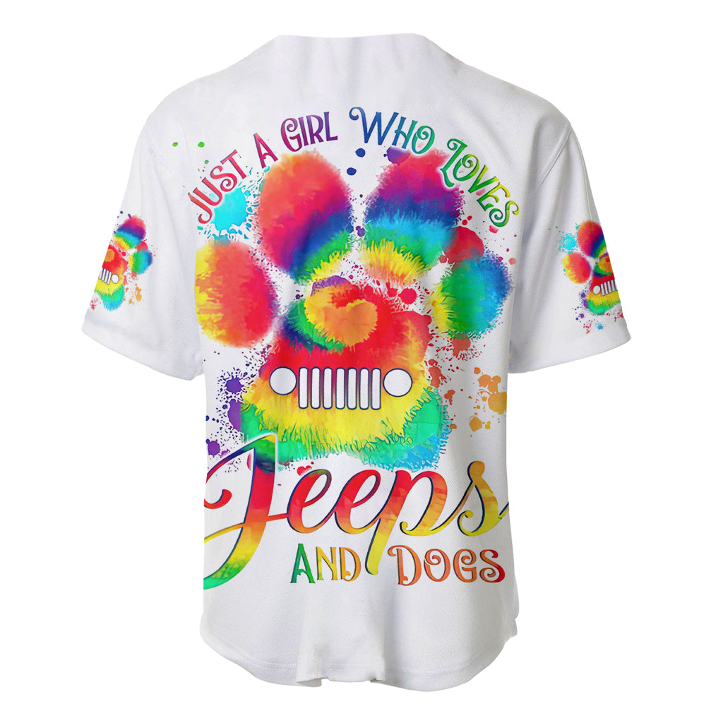 Dog Jeep Just A Girl Who Loves Baseball Jersey Dog Jeep Just A Girl Who Loves Baseball Jersey