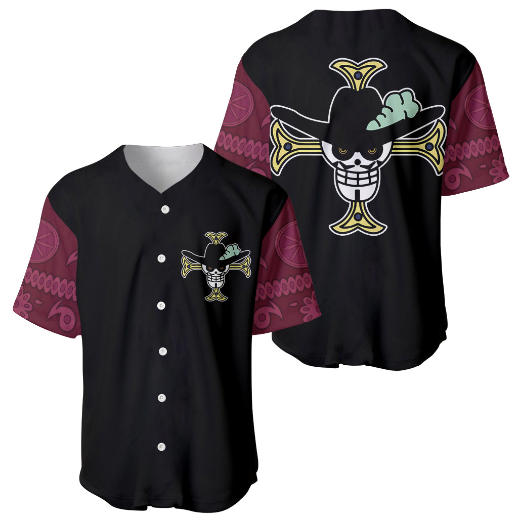 Dracule Mihawk One Piece Anime Baseball Jersey Dracule Mihawk One Piece Anime Baseball Jersey