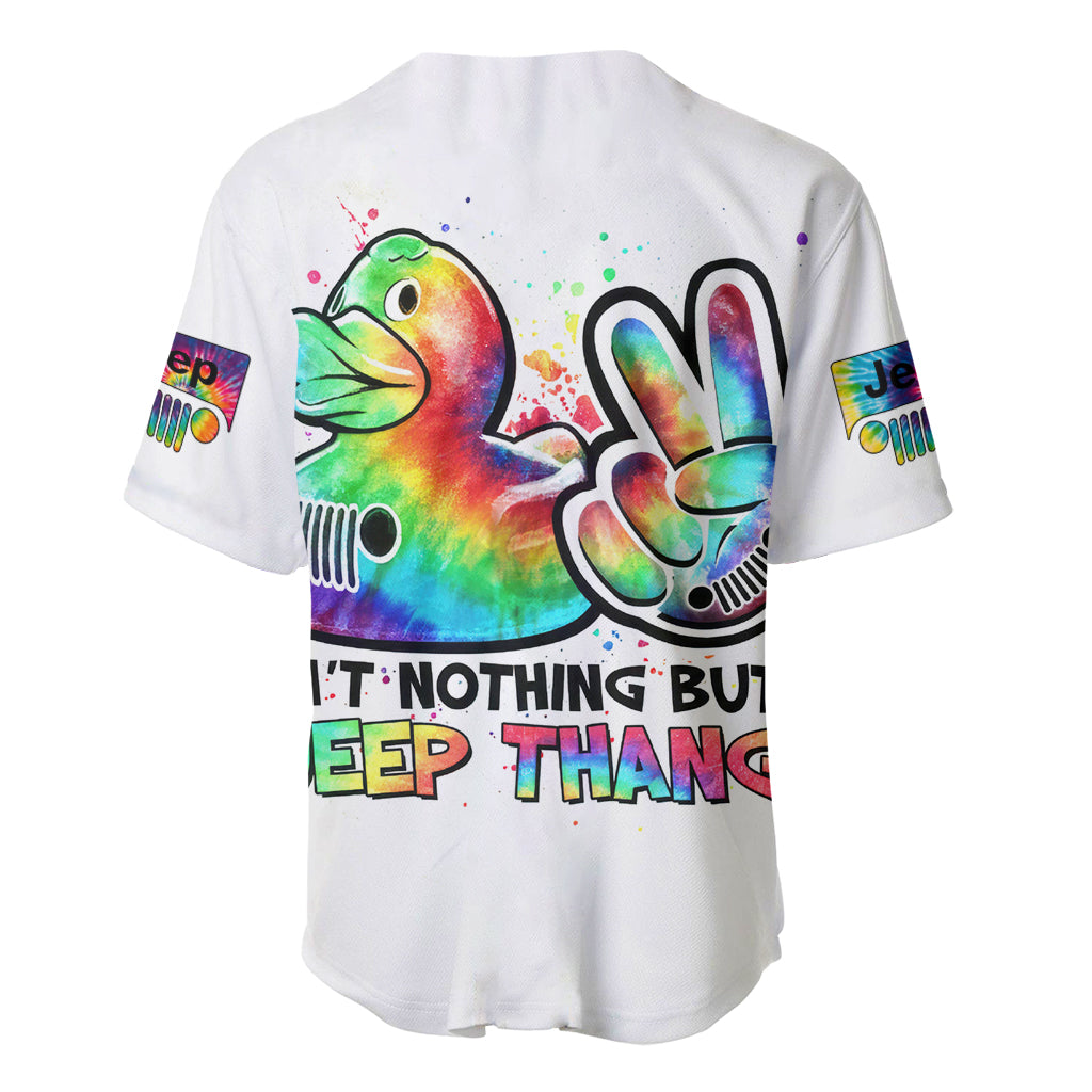 Duck Jeep Aint Nothing But A Jeep Baseball Jersey Duck Jeep Aint Nothing But A Jeep Baseball Jersey