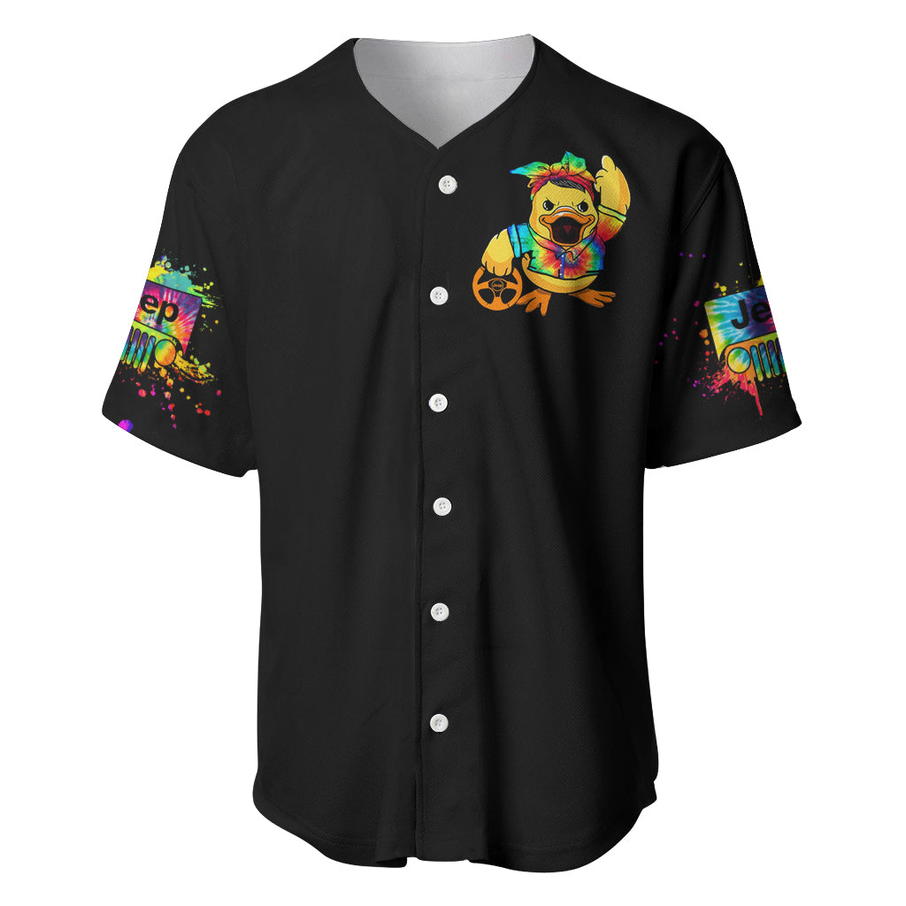 Duck Jeep Quack Quack Motherducker Baseball Jersey Duck Jeep Quack Quack Motherducker Baseball Jersey