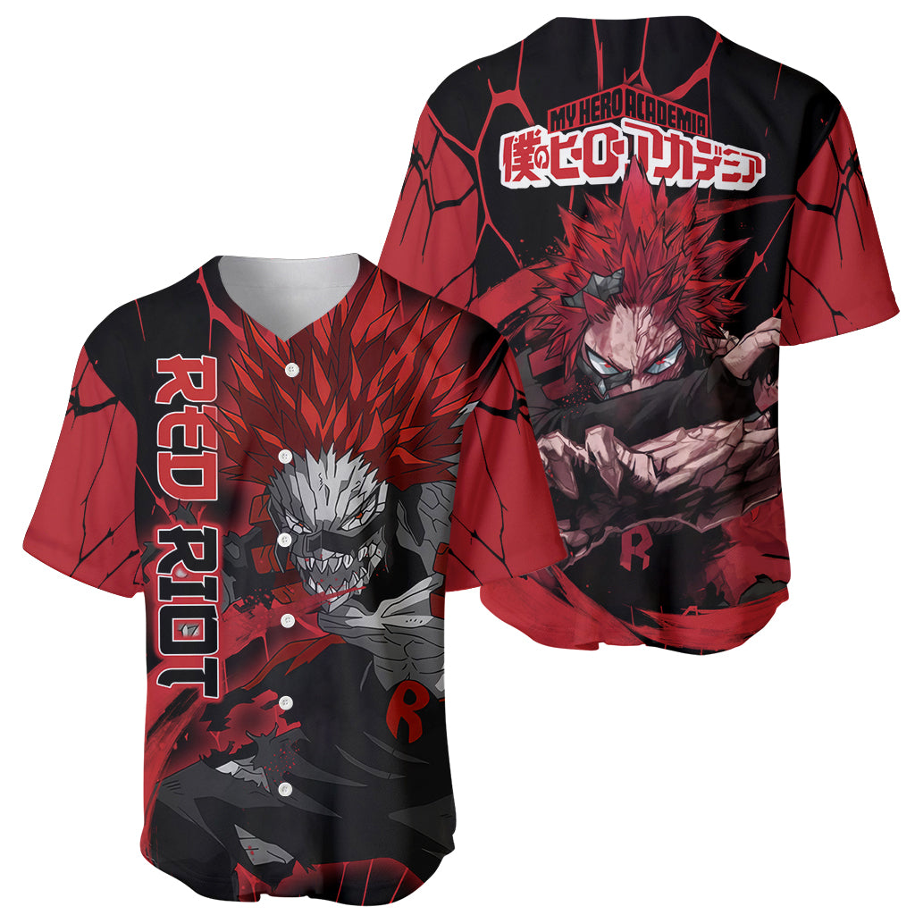 Eijirou Kirishima Red Riot Baseball Jersey Eijirou Kirishima Red Riot Baseball Jersey