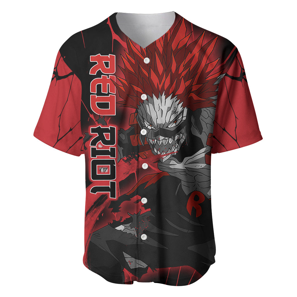 Eijirou Kirishima Red Riot Baseball Jersey Eijirou Kirishima Red Riot Baseball Jersey