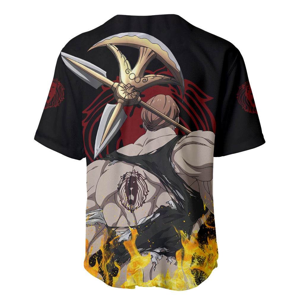 Escanor Seven Deadly Sins Anime Baseball Jersey Escanor Seven Deadly Sins Anime Baseball Jersey