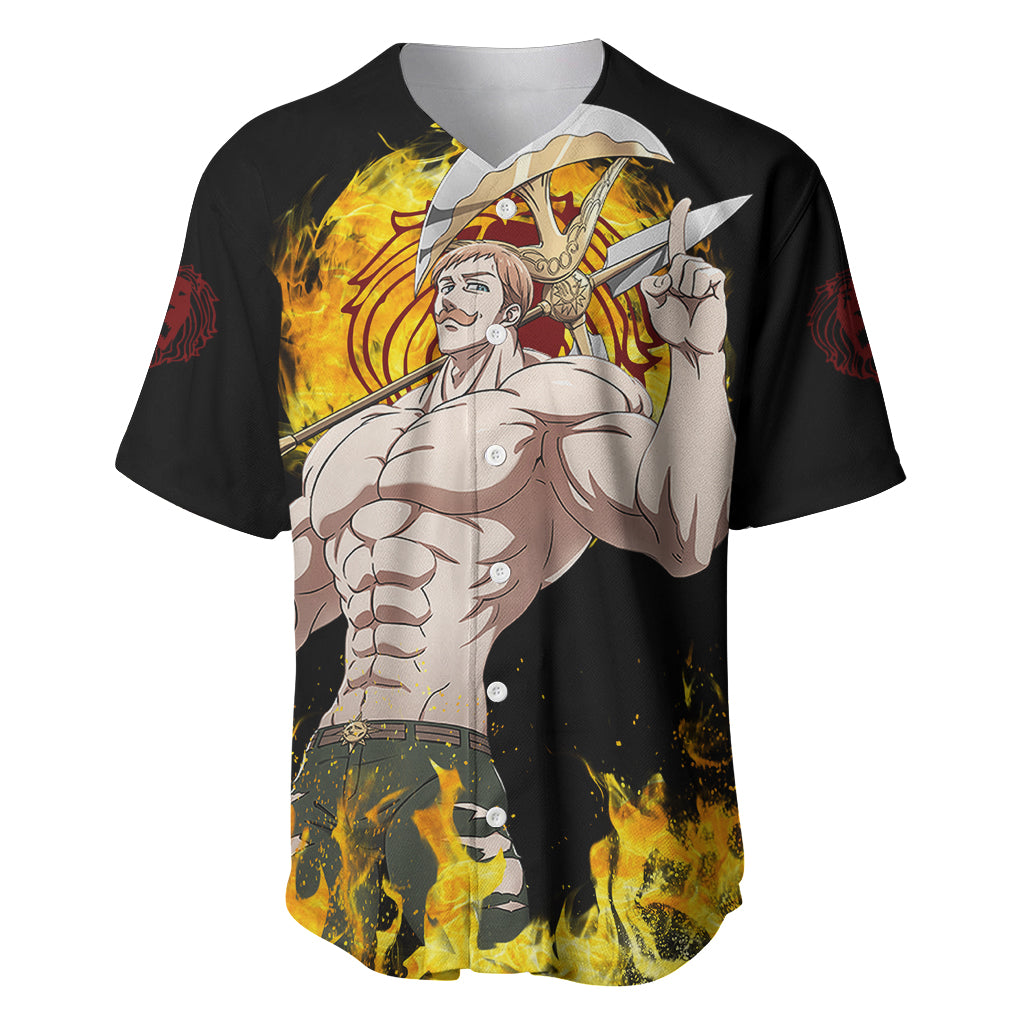 Escanor Seven Deadly Sins Anime Baseball Jersey Escanor Seven Deadly Sins Anime Baseball Jersey
