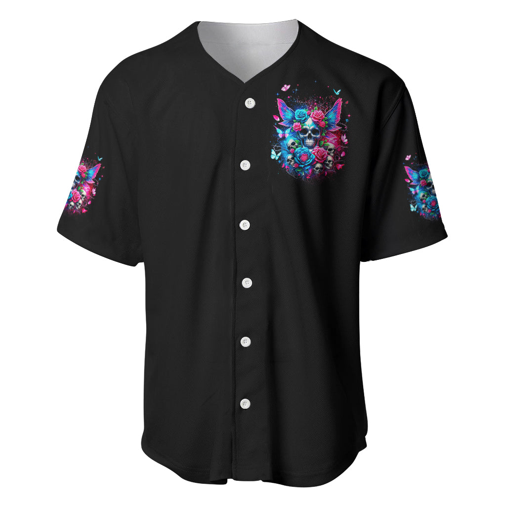 Fairy Skull Let Karma Handle Their Fate Baseball Jersey Fairy Skull Let Karma Handle Their Fate Baseball Jersey