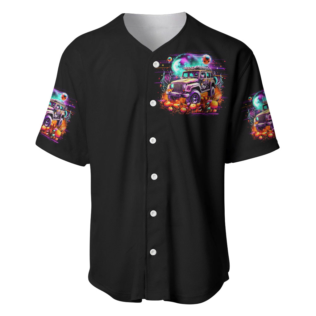 Field Jeep On A Dark Desert Highway Baseball Jersey Field Jeep On A Dark Desert Highway Baseball Jersey