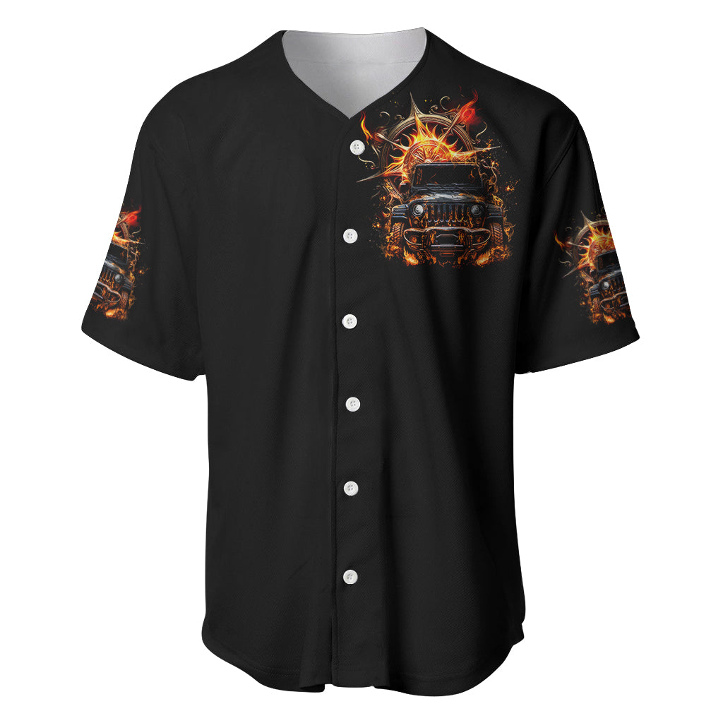 Flame Compass Jeep Fire Jeep Life Baseball Jersey Flame Compass Jeep Fire Jeep Life Baseball Jersey