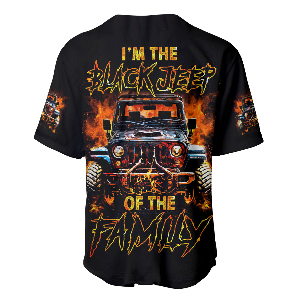Flame Jeep Baseball Jersey Flame Jeep Baseball Jersey