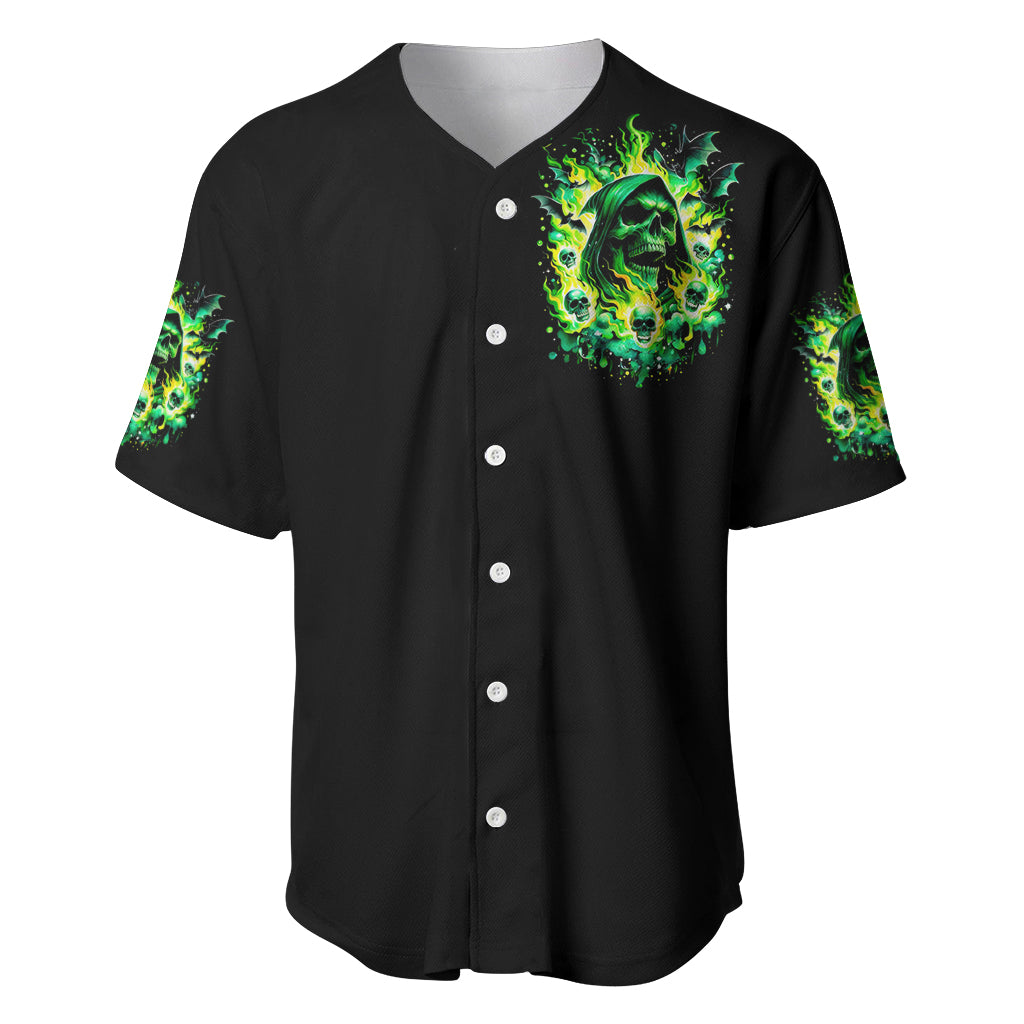 Flame Skull Heaven Dont Want Me Hell Baseball Jersey Flame Skull Heaven Dont Want Me Hell Baseball Jersey