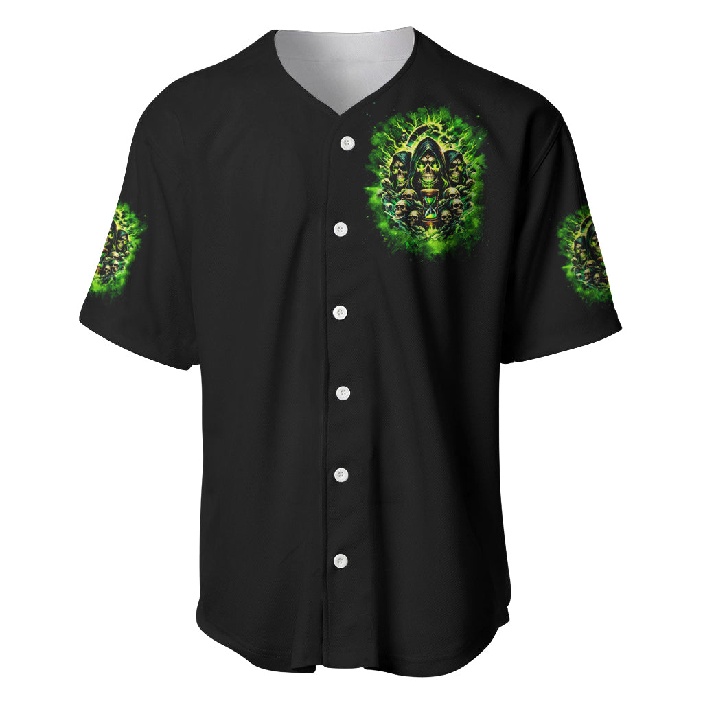 Flame Skull I Have 3 Sides Quite Baseball Jersey Flame Skull I Have 3 Sides Quite Baseball Jersey
