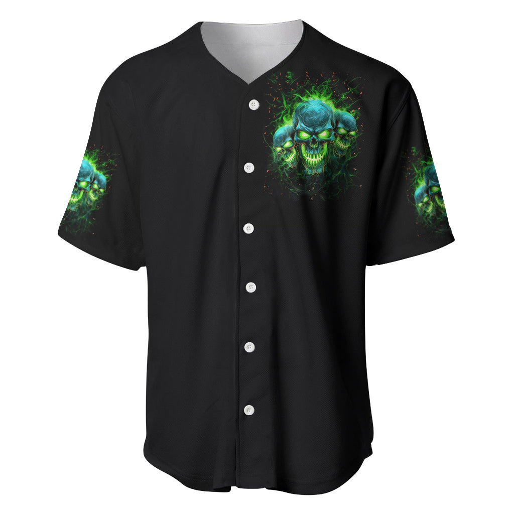 Flame Skull Im Never Alone My Demons Baseball Jersey Flame Skull Im Never Alone My Demons Baseball Jersey