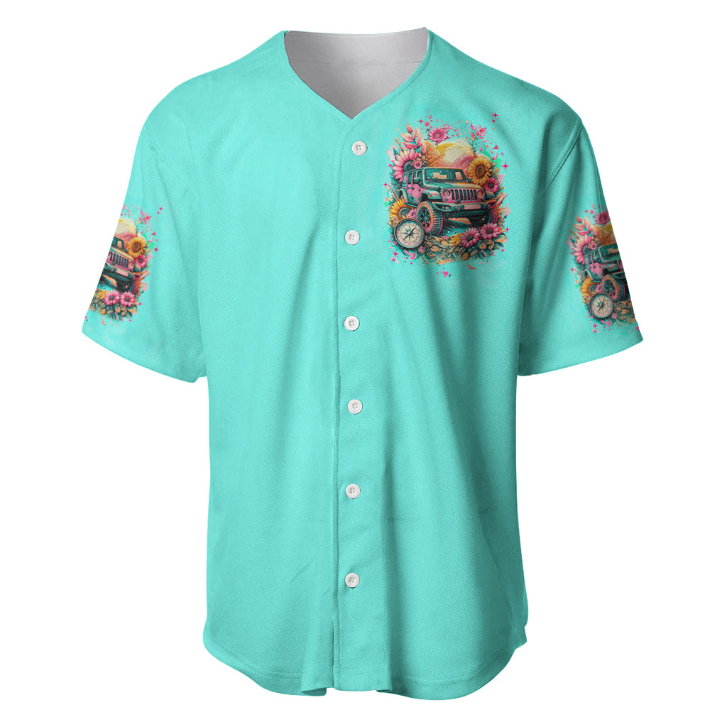 Flower Jeep The Best Moms Drive Jeeps Baseball Jersey Flower Jeep The Best Moms Drive Jeeps Baseball Jersey