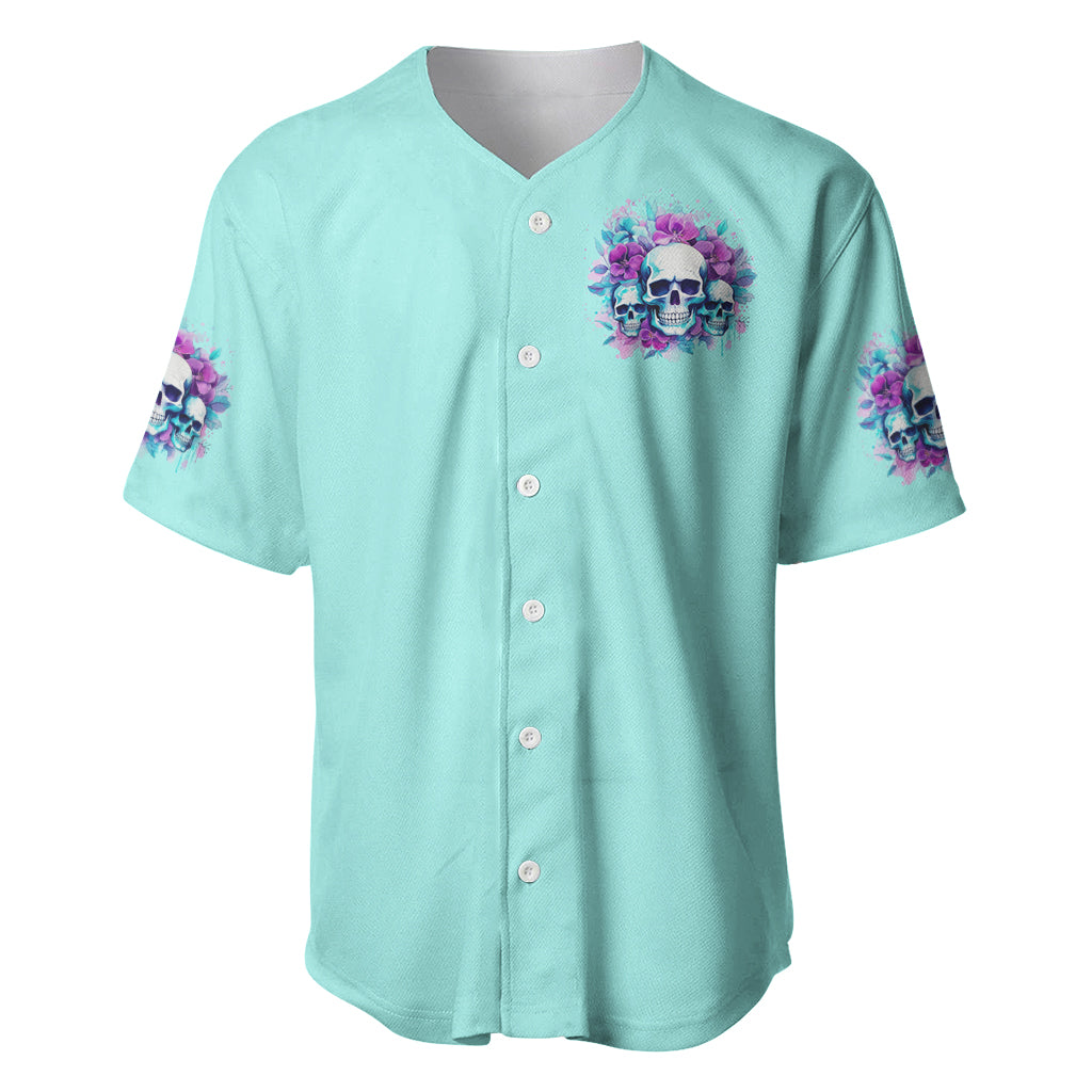 Flower Skull Angel Stuck Between Idk Idc Baseball Jersey Flower Skull Angel Stuck Between Idk Idc Baseball Jersey