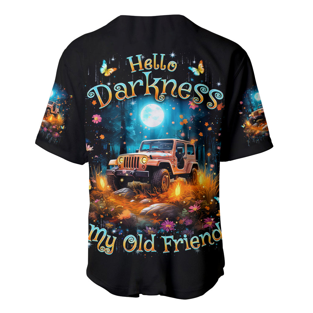 Forest Jeep Hello Darkness My Old Friend Baseball Jersey Forest Jeep Hello Darkness My Old Friend Baseball Jersey
