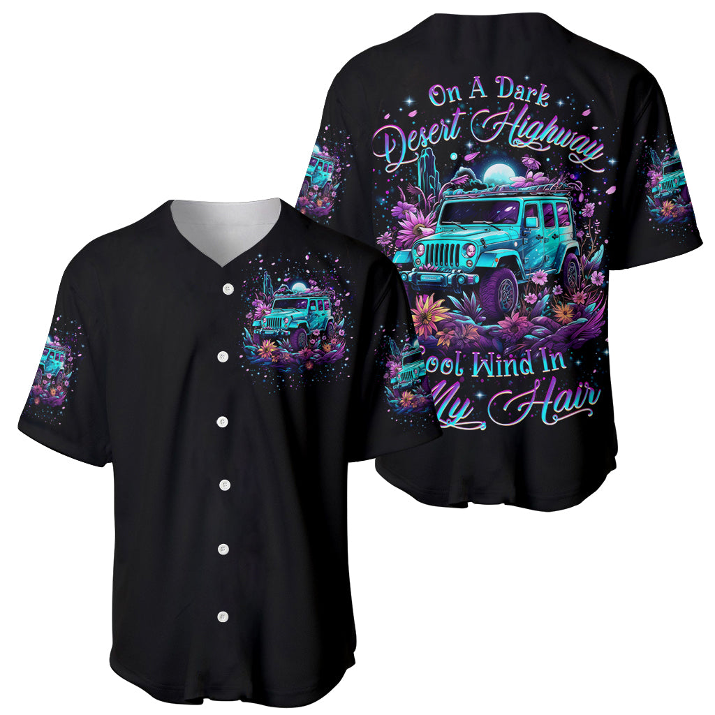 Forest Jeep On A Dark Desert Highway Baseball Jersey Forest Jeep On A Dark Desert Highway Baseball Jersey