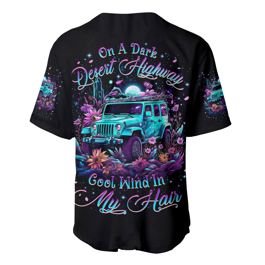 Forest Jeep On A Dark Desert Highway Baseball Jersey Forest Jeep On A Dark Desert Highway Baseball Jersey