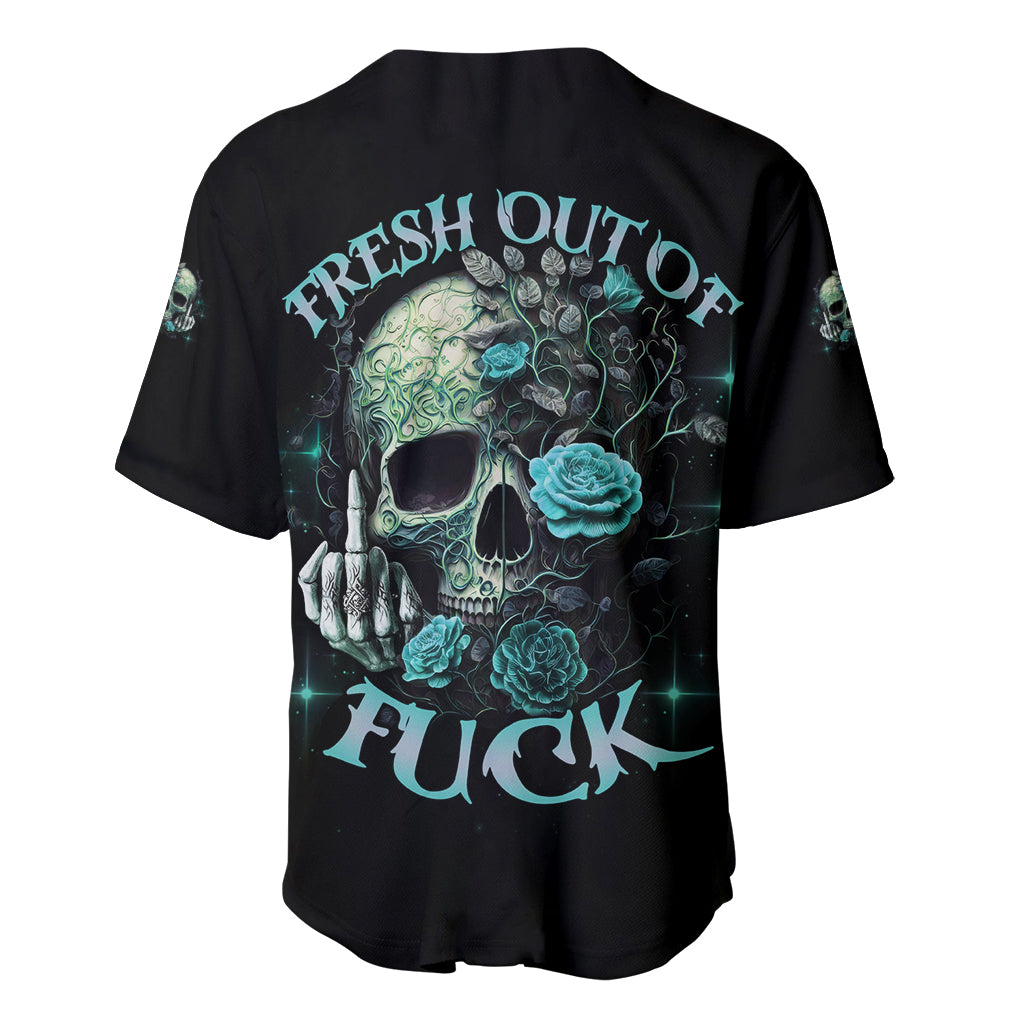 Fresh Out Of F Skull Rose Baseball Jersey Fresh Out Of F Skull Rose Baseball Jersey