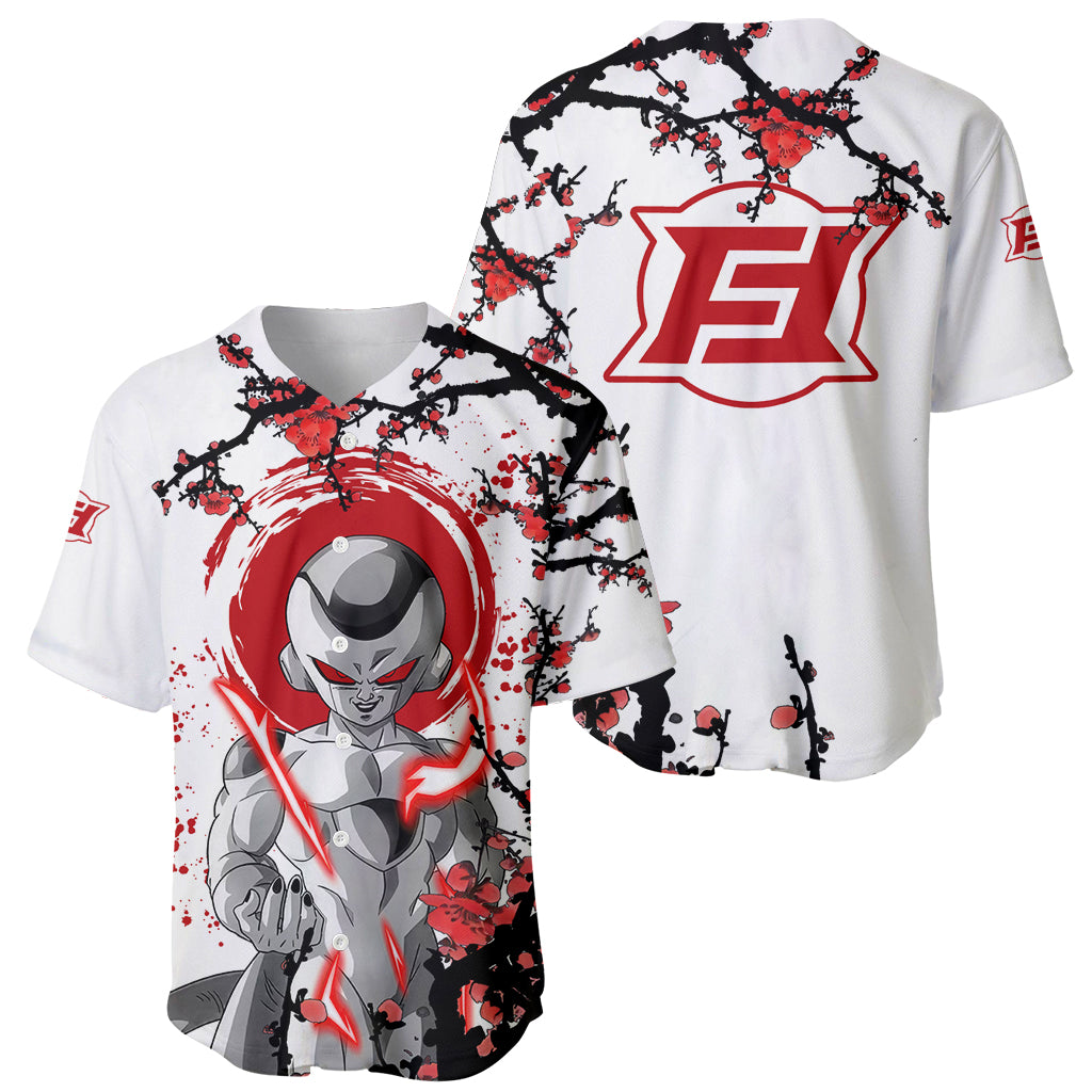 Frieza Japan Style Anime Baseball Jersey Frieza Japan Style Anime Baseball Jersey
