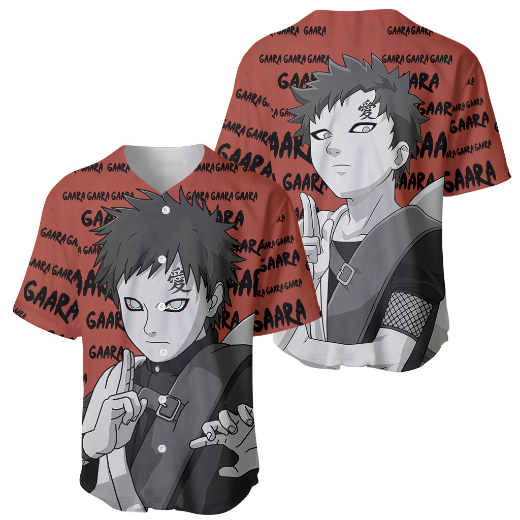 Gaara Style Manga Baseball Jersey Gaara Style Manga Baseball Jersey