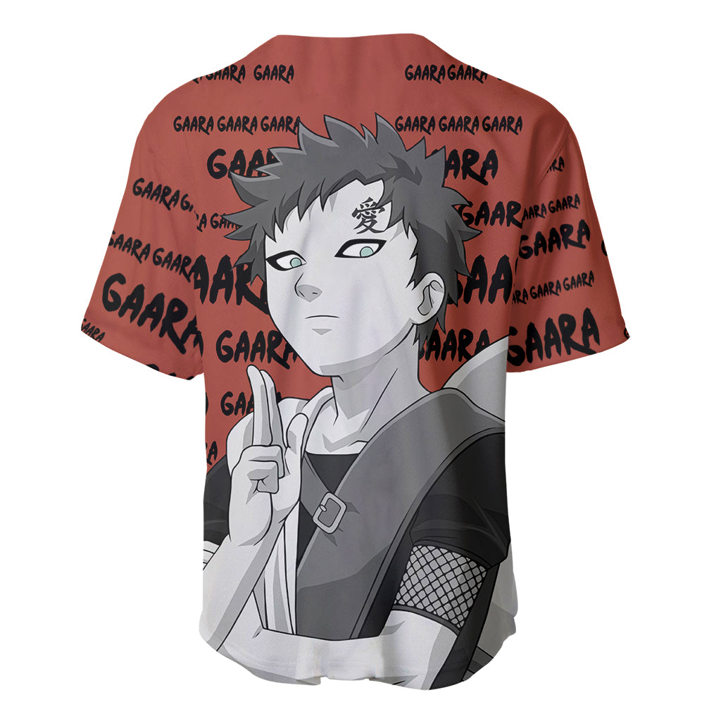 Gaara Style Manga Baseball Jersey Gaara Style Manga Baseball Jersey