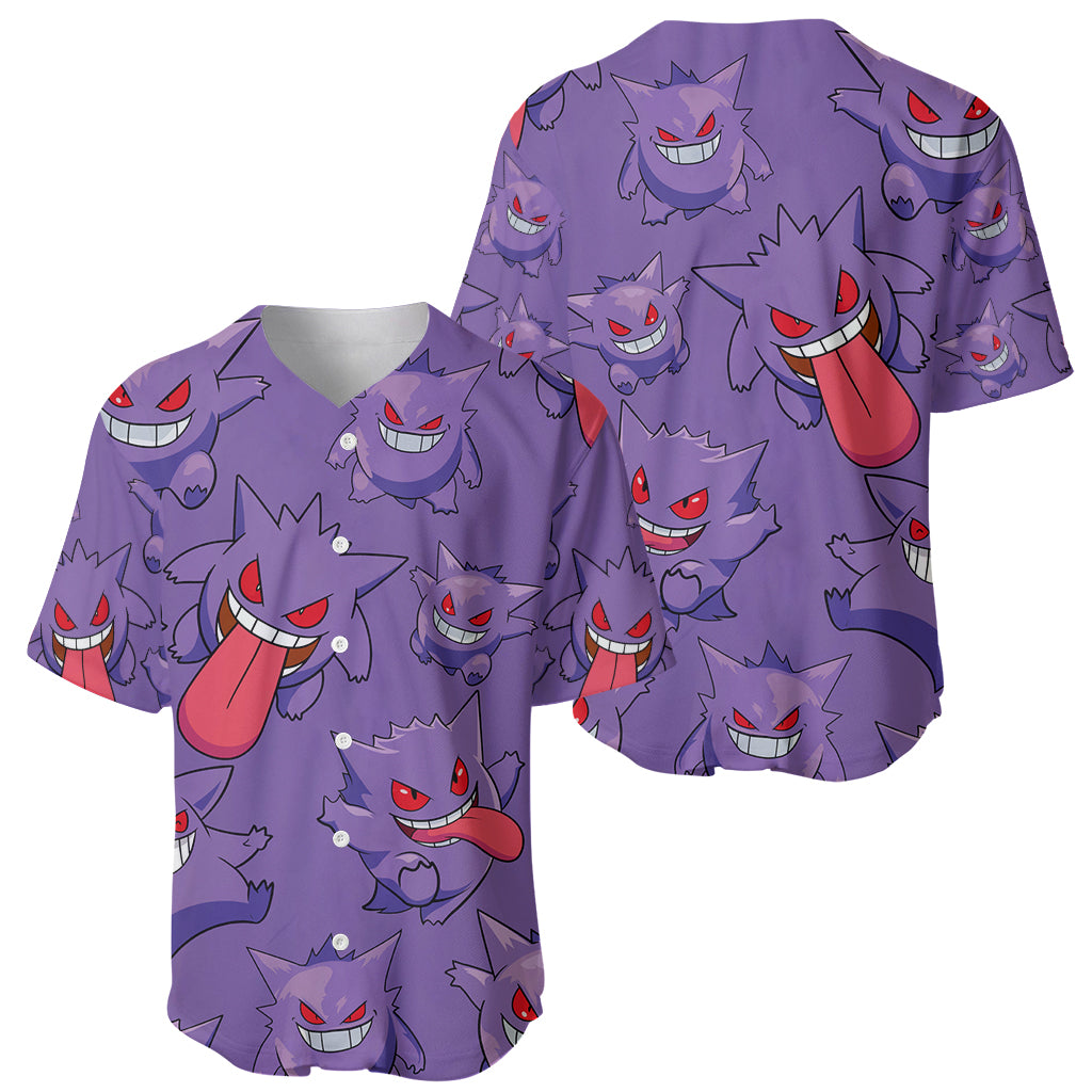 Gengar Clothes Baseball Jersey Gengar Clothes Baseball Jersey