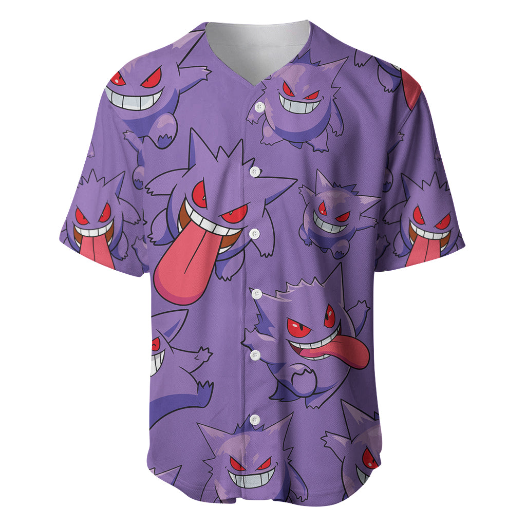 Gengar Clothes Baseball Jersey Gengar Clothes Baseball Jersey