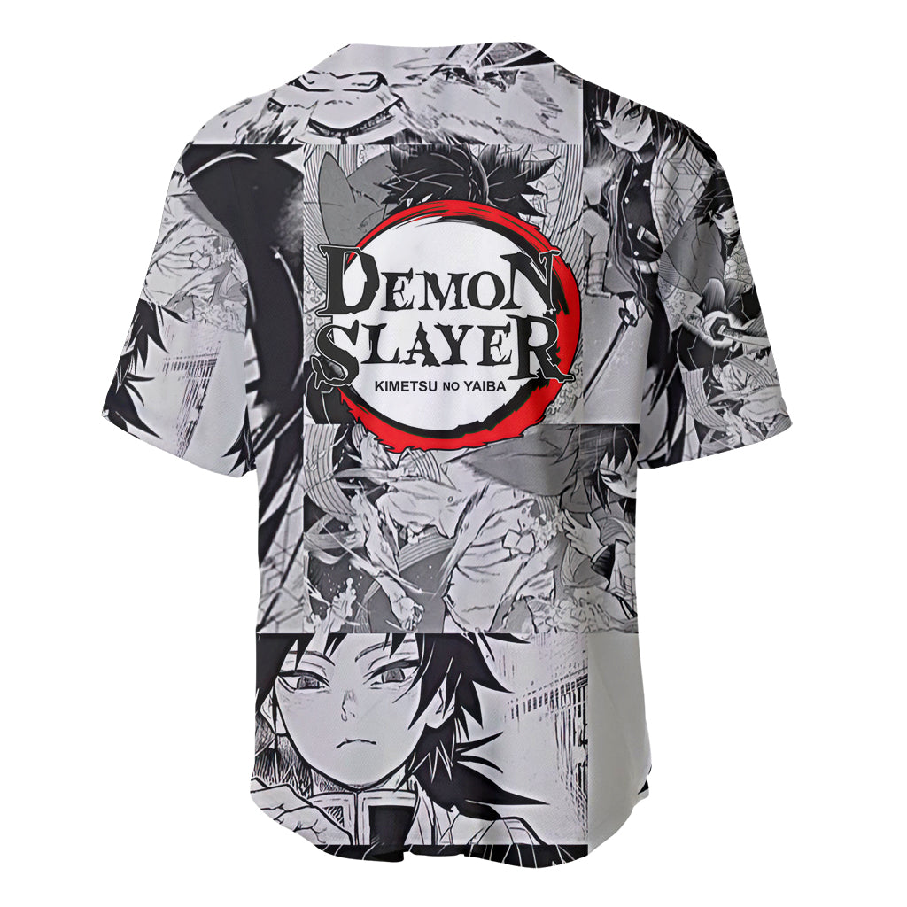 Giyu Tomioka Demon Slayer Anime Mixed Baseball Jersey Giyu Tomioka Demon Slayer Anime Mixed Baseball Jersey