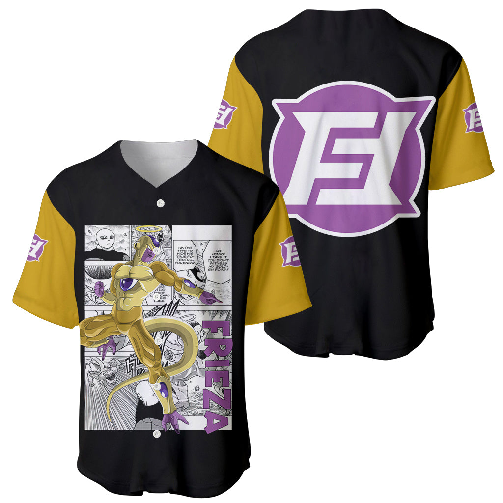 Golden Frieza Anime Manga Baseball Jersey Golden Frieza Anime Manga Baseball Jersey