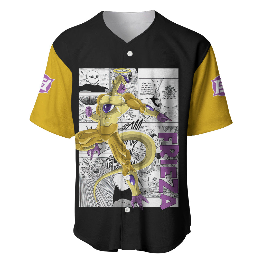 Golden Frieza Anime Manga Baseball Jersey Golden Frieza Anime Manga Baseball Jersey