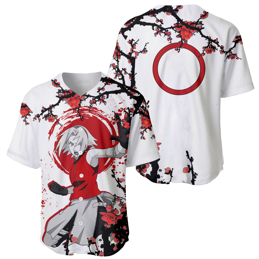 Haruno Sakura Japan Style Anime Baseball Jersey Haruno Sakura Japan Style Anime Baseball Jersey