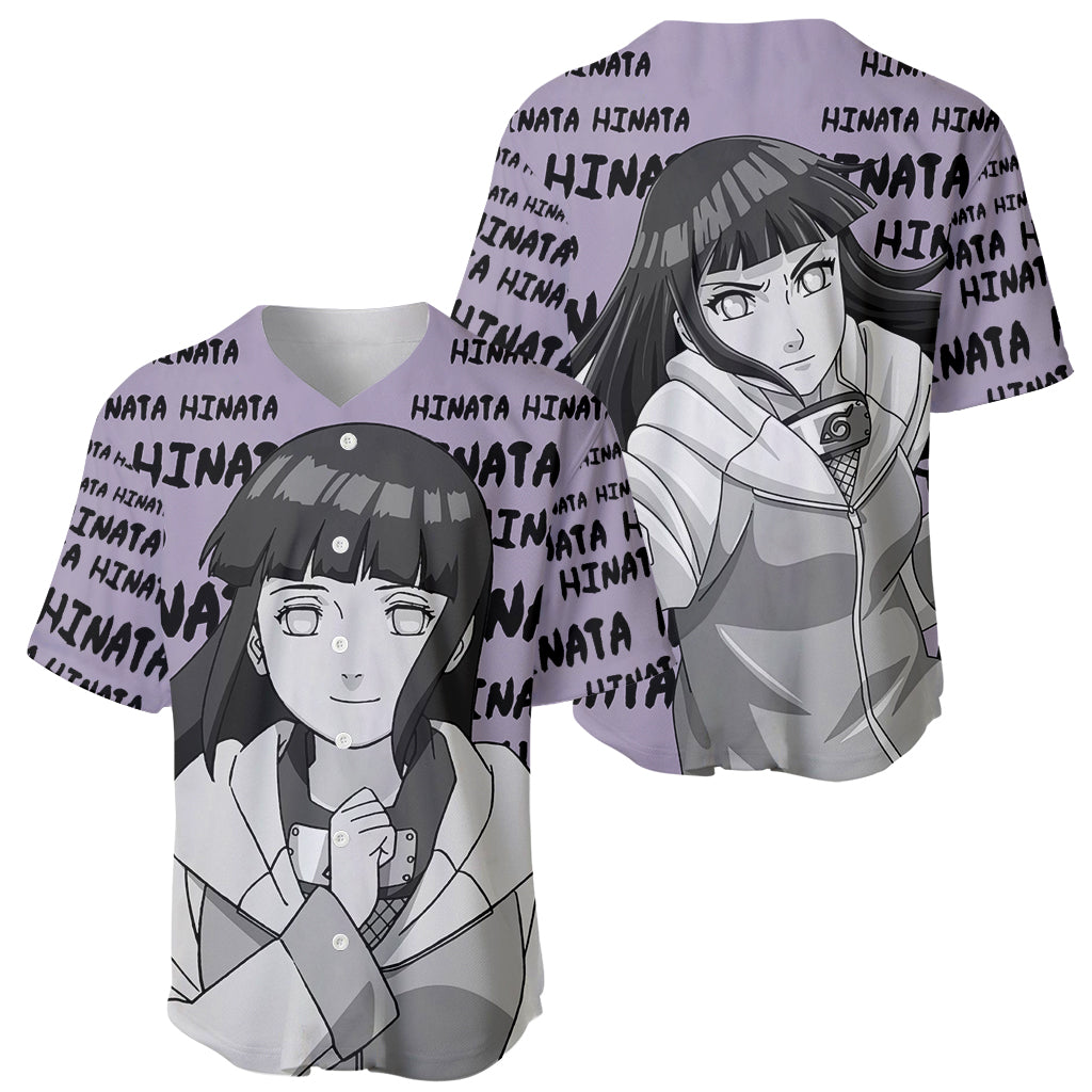 Hinata Hyuga Style Manga Baseball Jersey Hinata Hyuga Style Manga Baseball Jersey