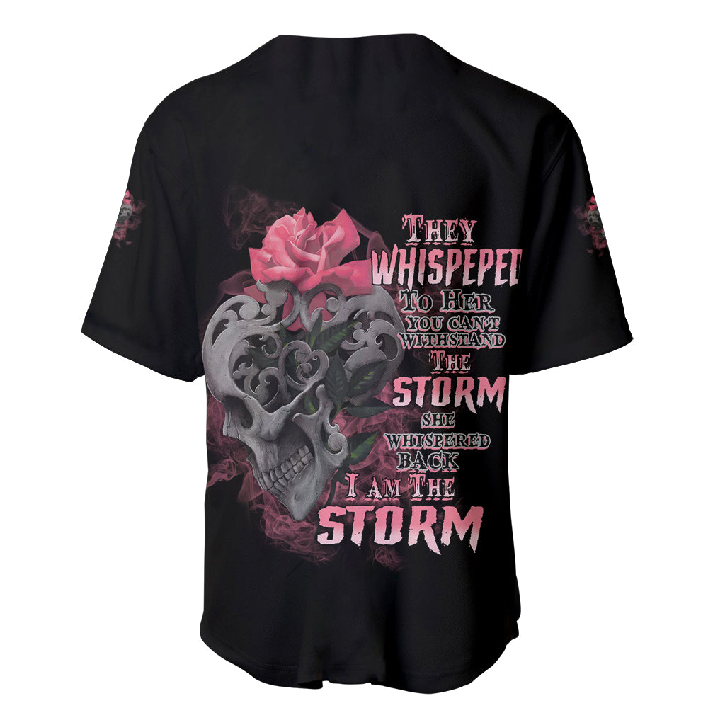 I Am The Storm Tattooed Skull Baseball Jersey I Am The Storm Tattooed Skull Baseball Jersey